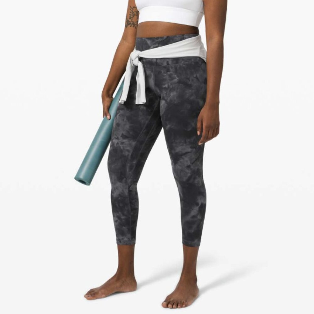 Lululemon Align Pant Leggings 25" *Diamond Dye Pitch Grey Graphite Grey Nulu 14